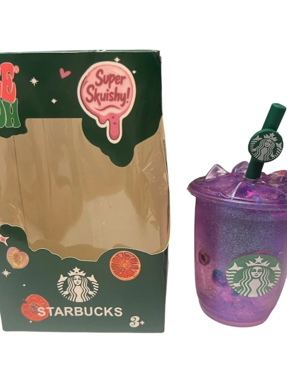 Purple Glitter Drink Squishy- Starbucks drink